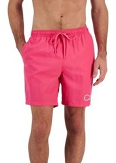 Calvin Klein Mens Logo 5 7 Volley Swim Trunks Created For Macys