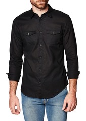 Calvin Klein Men's Long Sleeve Lightweight Cotton Linen Button Down Shirt