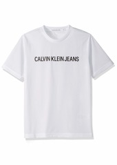 Calvin Klein Men's Classic Ck Jeans Logo Short Sleeve Crewneck T-Shirt