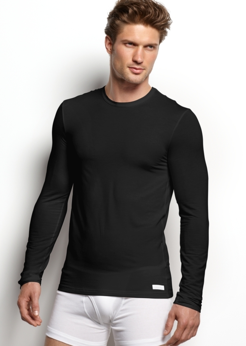 Calvin Klein Calvin Klein Men's Loungewear Micro Modal Long Sleeve Crew ...