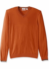Calvin Klein Men's Merino Sweater V-Neck Solid MORNESE