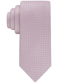 Calvin Klein Men's Micro-Dot Grid Tie - Pink