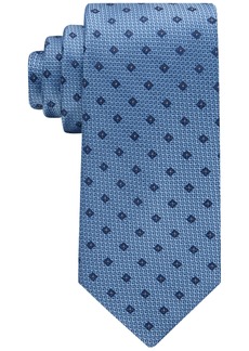 Calvin Klein Men's Micro-Floral Neat Tie - Blue