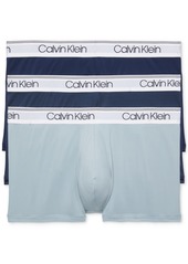 Calvin Klein Men's Micro Stretch 3-Pack Low Rise Trunks - FLINT