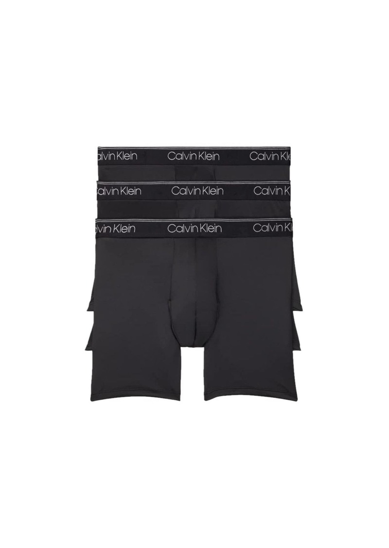 Calvin Klein Men's Micro Stretch Boxer Brief All Black 3-Pack