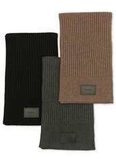 Calvin Klein Men's Mixed Stitch Scarf - Truffle