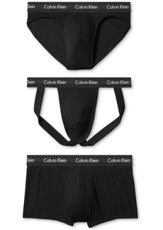 Calvin Klein Men's Modern Cotton Stretch Pride 3-Pk. Assorted Underwear - BLACK