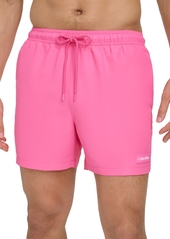 "Calvin Klein Men's Modern Euro 5"" Volley Swim Trunks - Pink"