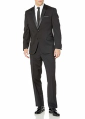 Calvin Klein Mens Wool Formal Tuxedo black  Regular / 30W x 34L