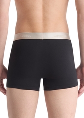 Calvin Klein Men's Modern Solid Logo Boxer Briefs - Black with Silver Band