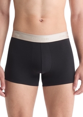 Calvin Klein Men's Modern Solid Logo Boxer Briefs - Black with Silver Band