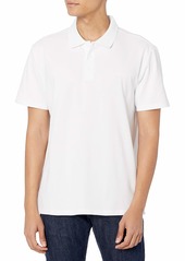 Calvin Klein Men's Move 365 Short Sleeve Quick Dry Moisture Wicking Logo Polo Shirt  L