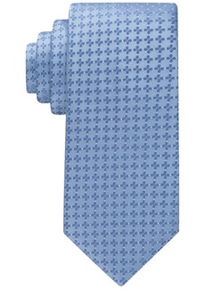 Calvin Klein Men's Neat Floral Tie - Blue
