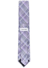 Calvin Klein Men's Ombre Plaid Tie - Purple