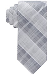 Calvin Klein Men's Ombre Plaid Tie - Gray