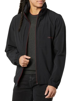 Calvin Klein Men's Packable Full Zip Hooded Jacket