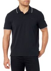 Calvin Klein Men's Stretch Pique Solid Tipped Polo