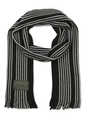 Calvin Klein Men's Pop Color Raschel Scarf - Black