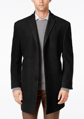 Calvin Klein Men's Prosper Wool-Blend Slim Fit Overcoat - Dark Grey
