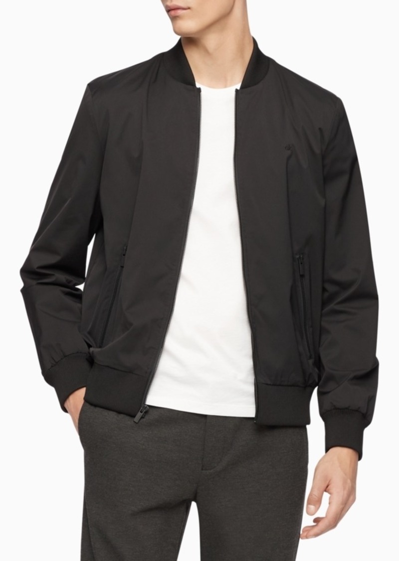 calvin klein men's quilted patch bomber jacket