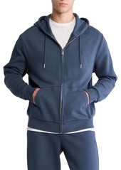 Calvin Klein Men's Relaxed Fit Archive Logo Fleece Full Zip Hoodie