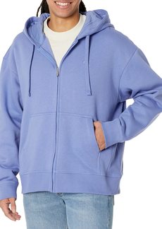 Calvin Klein Men's Relaxed Fit Archive Logo Fleece Full Zip Hoodie