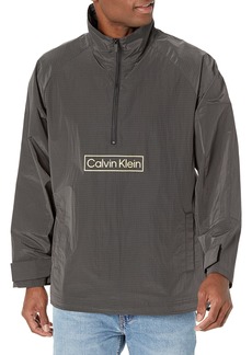 Calvin Klein Men's Relaxed Fit Box Logo Popover Jacket