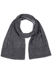 Calvin Klein Men's Reversible Marled Scarf - Black