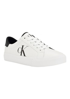 Calvin Klein Men's Rex Lace-Up Slip-On Sneakers - White, Navy
