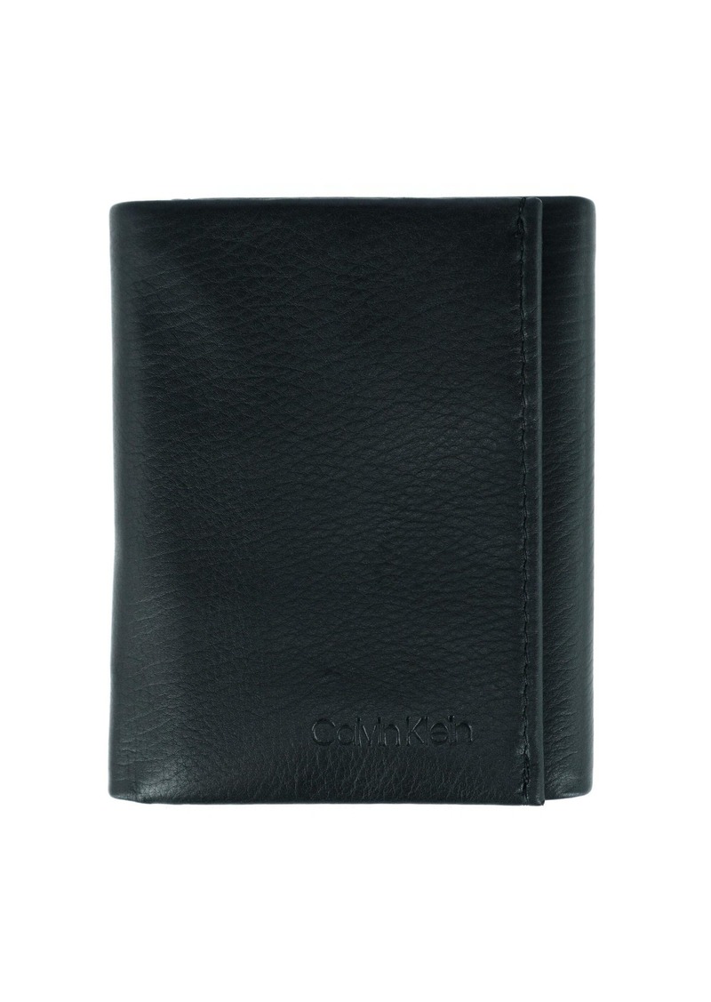 Calvin Klein Men's RFID Leather Trifold Wallet