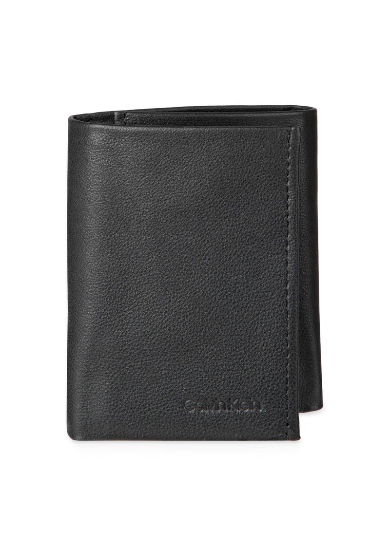 Calvin Klein Men's RFID Leather Trifold Wallet