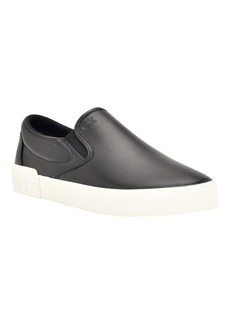 Calvin Klein Men's Ryor Casual Slip-On Sneakers - Black, Egret