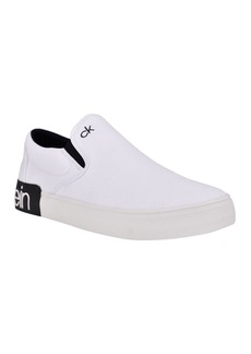 Calvin Klein Men's Ryor Casual Slip-On Sneakers - White