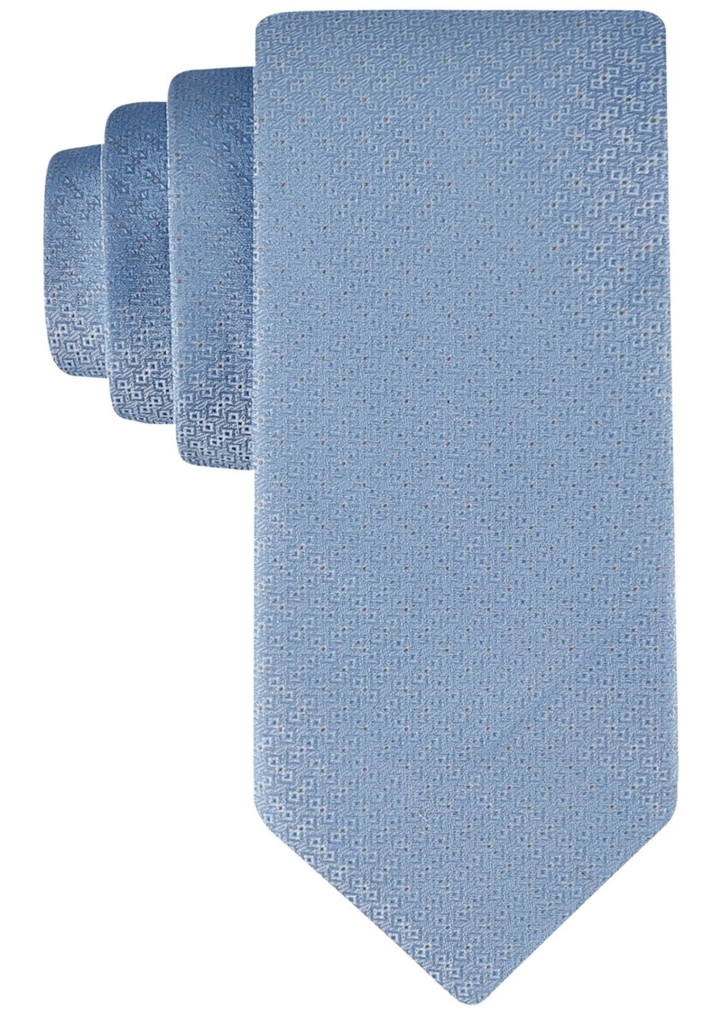 Calvin Klein Men's Santiago Textured Tie - Blue