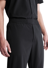 Calvin Klein Men's Seersucker Pull On Pants - Black Beauty