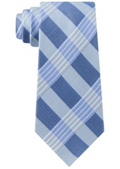 Calvin Klein Men's Semi-Contrast Plaid Tie