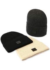 Calvin Klein Men's Side Transfer Cuff Beanie - Black