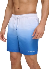 "Calvin Klein Men's Sky Gradient 7"" Volley Swim Trunks - Blue"