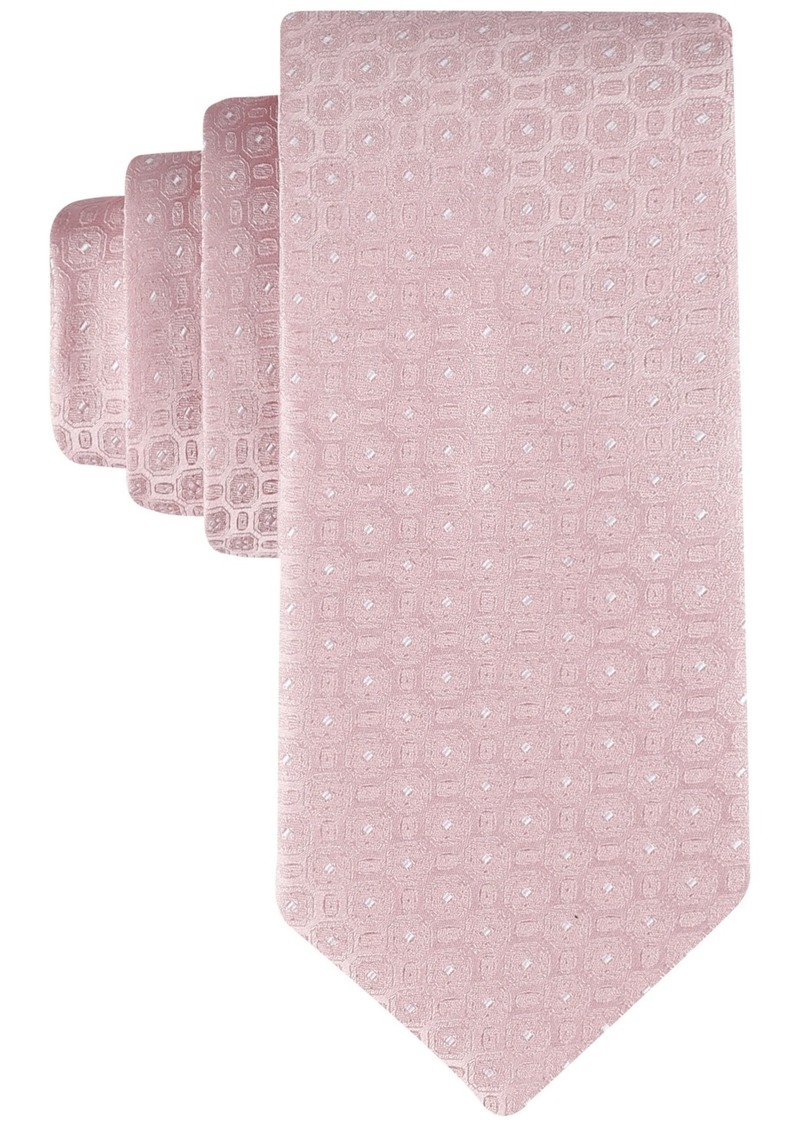 Calvin Klein Men's Skylar Textured Tie - Pink