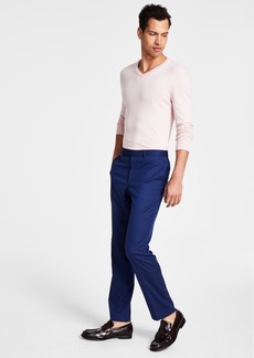 Calvin Klein Men's Slim-Fit Performance Dress Pants - Blue
