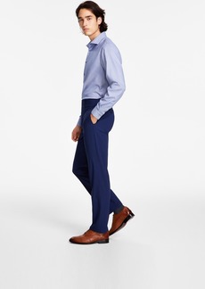 Calvin Klein Men's Slim-Fit Performance Dress Pants - Blue
