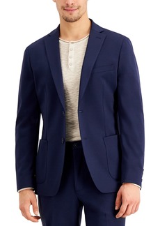 Calvin Klein Men's Slim-Fit Stretch Navy Blue Suit Jacket - Navy