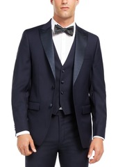 Calvin Klein Men's Slim-Fit Stretch Navy Tuxedo Wool Suit Separate Jacket