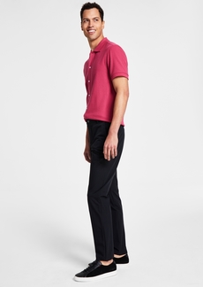 Calvin Klein Men's Slim Fit Tech Solid Performance Dress Pants - Black