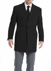 Calvin Klein Men's Slim Fit Wool Blend Overcoat Jacket   Regular