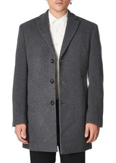 Calvin Klein Men's Slim Fit Wool Blend Overcoat Jacket
