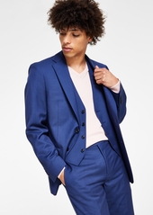 Calvin Klein Men's Slim-Fit Wool Infinite Stretch Suit Jacket - Blue
