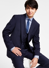 Calvin Klein Men's Slim-Fit Wool Infinite Stretch Suit Jacket - Blue