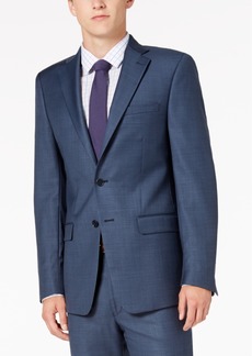 Calvin Klein Men's Solid Classic-Fit Suit Jackets - Blue Neat