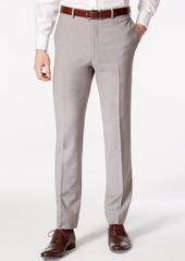 Calvin Klein Men's Solid Classic-Fit Suit Pants - Light Grey